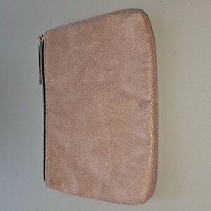Lancome Pink With Gold Shimmer Makeup Bag